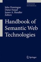 book Handbook of Semantic Web Technologies