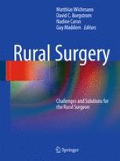 book Rural Surgery: Challenges and Solutions for the Rural Surgeon