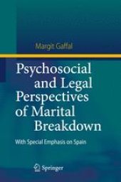 book Psychosocial and Legal Perspectives of Marital Breakdown: With Special Emphasis on Spain