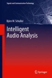 book Intelligent Audio Analysis