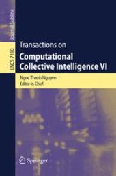 book Transactions on Computational Collective Intelligence VI