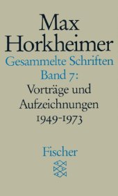 book Gesammelte Schriften Band 7: Vorträge und Aufzeichnungen 1949-1973