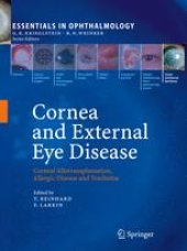 book Cornea and External Eye Disease: Corneal Allotransplantation, Allergic Disease and Trachoma