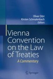 book Vienna Convention on the Law of Treaties: A Commentary