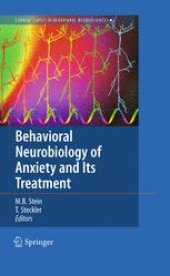 book Behavioral Neurobiology of Anxiety and Its Treatment