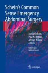 book Schein's Common Sense Emergency Abdominal Surgery: An Unconventional Book for Trainees and Thinking Surgeons