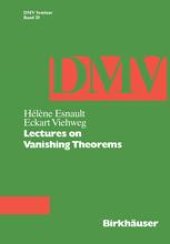 book Lectures on Vanishing Theorems