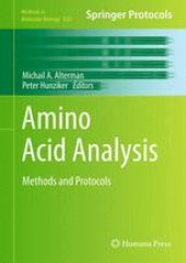 book Amino Acid Analysis: Methods and Protocols