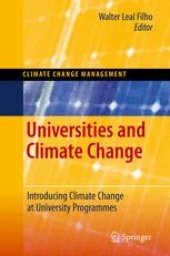 book Universities and Climate Change: Introducing Climate Change to University Programmes