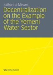 book Decentralization on the Example of the Yemeni Water Sector