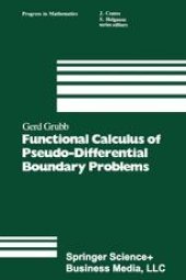 book Functional Calculus of Pseudo-Differential Boundary Problems