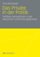 book Das Private in der Politik: Politiker-Homestories in der deutschen Unterhaltungspresse