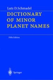 book Dictionary of Minor Planet Names