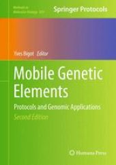 book Mobile Genetic Elements: Protocols and Genomic Applications