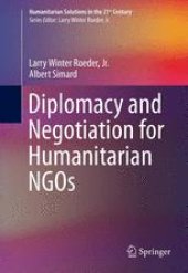 book Diplomacy and Negotiation for Humanitarian NGOs