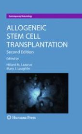 book Allogeneic Stem Cell Transplantation