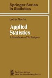 book Applied Statistics: A Handbook of Techniques