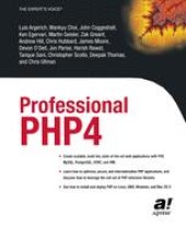 book Professional PHP4