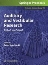 book Auditory and Vestibular Research: Methods and Protocols