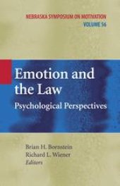 book Emotion and the Law: Psychological Perspectives