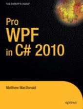 book Pro WPF in C# 2010: Windows Presentation Foundation in .NET 4.0