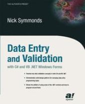 book Data Entry and Validation with C# and VB .NET Windows Forms