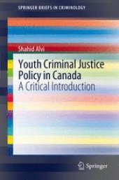 book Youth Criminal Justice Policy in Canada: A Critical Introduction