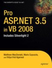 book Pro ASP.NET 3.5 in VB 2008: Includes Silverlight 2