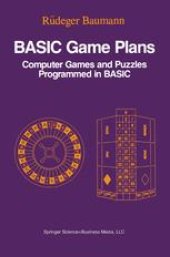 book BASIC Game Plans: Computer Games and Puzzles Programmed in BASIC