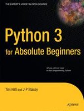 book Python 3 for Absolute Beginners