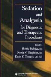 book Sedation and Analgesia for Diagnostic and Therapeutic Procedures