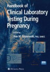 book Handbook of Clinical Laboratory Testing During Pregnancy