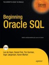 book Beginning Oracle SQL