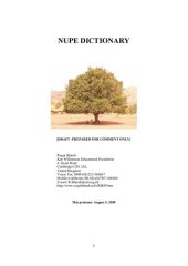 book Nupe dictionary