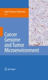 book Cancer Genome and Tumor Microenvironment