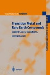 book Transition Metal and Rare Earth Compounds: Excited States, Transitions, Interactions II