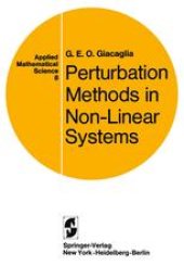 book Perturbation Methods in Non-Linear Systems