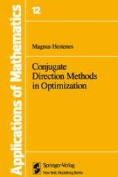 book Conjugate Direction Methods in Optimization