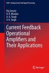 book Current Feedback Operational Amplifiers and Their Applications