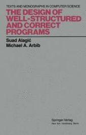 book The Design of Well-Structured and Correct Programs