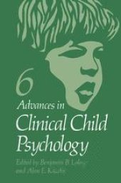 book Advances in Clinical Child Psychology