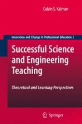 book Successful Science and Engineering Teaching: Theoretical and Learning Perspectives