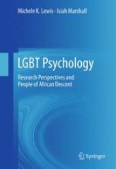 book LGBT Psychology: Research Perspectives and People of African Descent