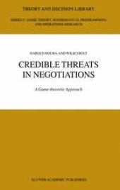 book Credible Threats in Negotiations: A Game-theoretic Approach