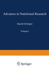 book Advances in Nutritional Research