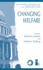 book Changing Welfare