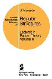 book Regular Structures: Lectures in Pattern Theory Volume III