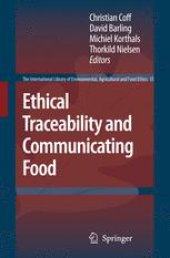 book Ethical Traceability and Communicating Food