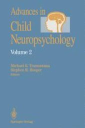 book Advances in Child Neuropsychology