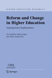 book Reform and Change in Higher Education: Analysing Policy Implementation